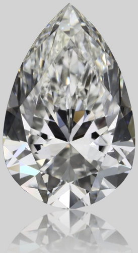 0.7 carat G-VVS2 Natūralus Pear Deimantas (1)