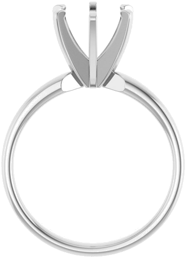 Sužadėtuvių Žiedas „Solitaire“ 585 Baltojo Aukso Round 8.2mm (2)