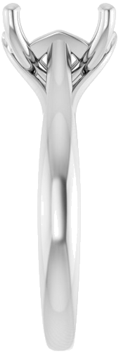 Sužadėtuvių Žiedas „Solitaire“ 950 Platinos Oval 10mm x 8mm (4)