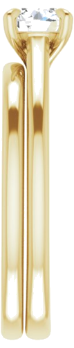 Sužadėtuvių Žiedas „Claw-Prong Solitaire“ 10k yellow gold Round 5.2mm (9)