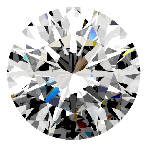 0.3 carat F-VVS1 Excellent cut Natūralus Round Deimantas (1)
