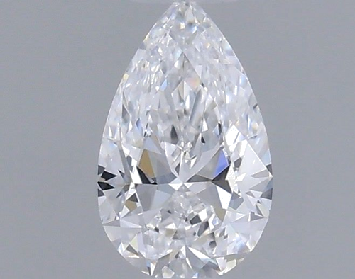 0.23 carat D-VVS2 Natūralus Pear Deimantas (1)
