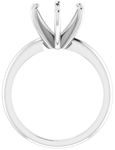 Sužadėtuvių Žiedas „Solitaire“ 585 Baltojo Aukso Oval 11mm x 9mm (2)