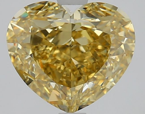 3.21 carat Fancy Brownish Yellow-VVS1 Natūralus Heart Deimantas (1)