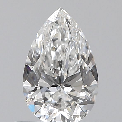 0.5 carat E-SI1 Natūralus Pear Deimantas (1)
