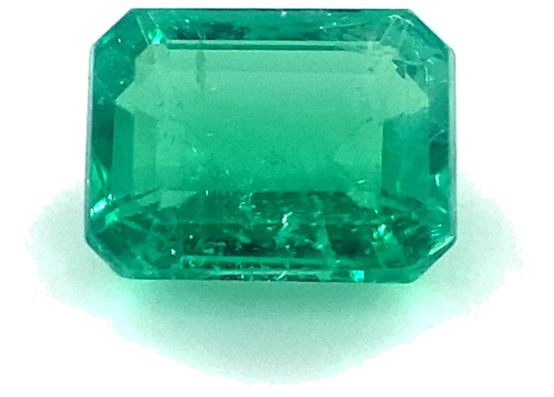 0.67 carat GREEN Octagonal Smaragdas (1)