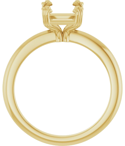 Sužadėtuvių Žiedas „Solitaire“ 14k yellow gold Emerald 9mm x 7mm (2)
