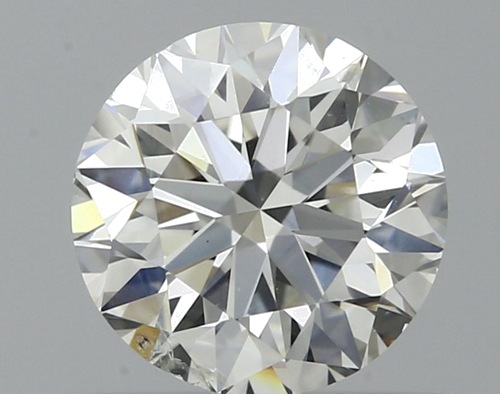0.52 carat F-SI1 Excellent cut Natūralus Round Deimantas (1)