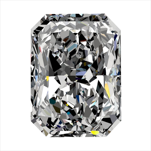 0.33 carat D-VS1 Natūralus Radiant Deimantas (1)