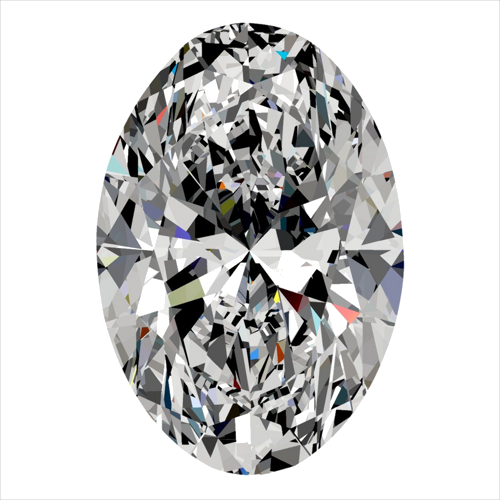 0.3 carat D-VS1 Natūralus Oval Deimantas (1)