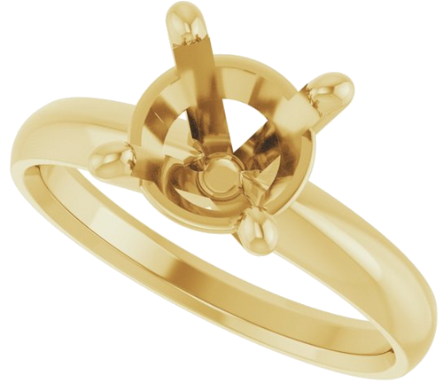 Sužadėtuvių Žiedas „Solitaire“ 14k yellow gold Round 8mm (5)