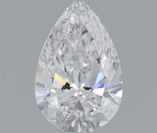 0.6 carat D-SI1 Natūralus Pear Deimantas (1)