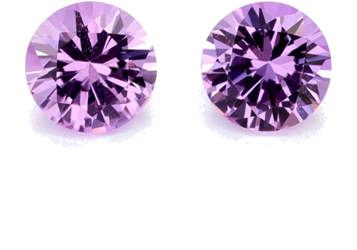 0.57 carat PINK Round Safyras (1)