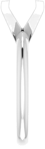 Sužadėtuvių Žiedas „V-End Solitaire“ 585 Baltojo Aukso Square 7.5mm (4)