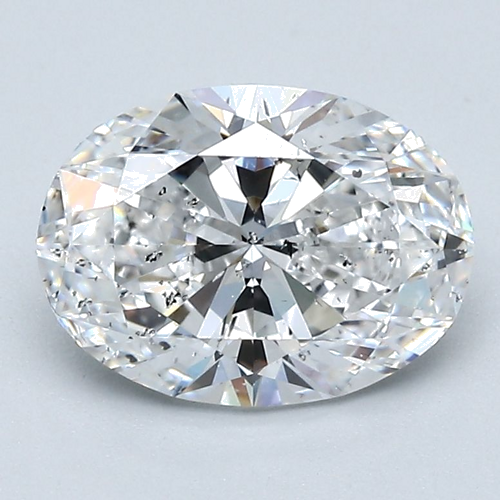 2.01 carat E-SI2 Natūralus Oval Deimantas (1)