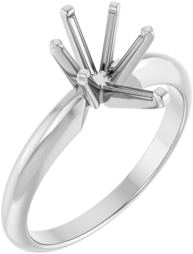 Sužadėtuvių Žiedas „Solitaire“ 585 Baltojo Aukso Pear Shape 10mm x 6mm (1)