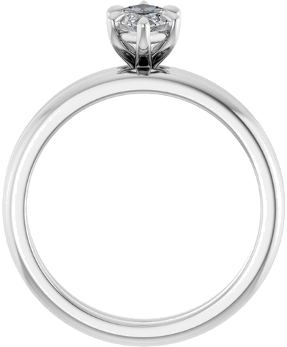 Sužadėtuvių Žiedas „Claw-Prong“ 14k white gold Marquise 9mm x 4.5mm (7)