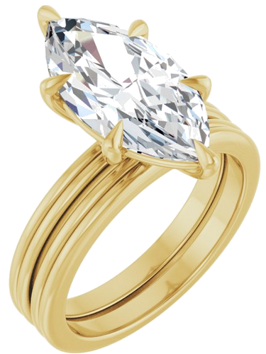 Sužadėtuvių Žiedas „Claw-Prong Solitaire“ 14k yellow gold Marquise 16mm x 8mm (6)