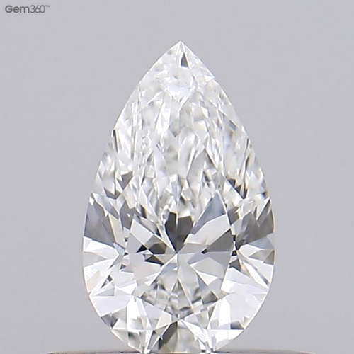 0.3 carat F-VS2 Natūralus Pear Deimantas (1)