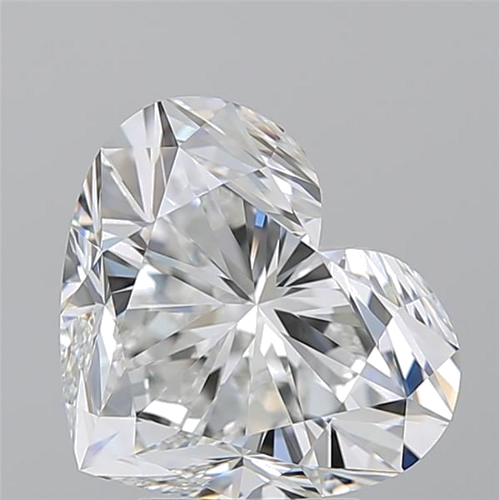 5.02 carat F-VVS1 Natūralus Heart Deimantas (1)