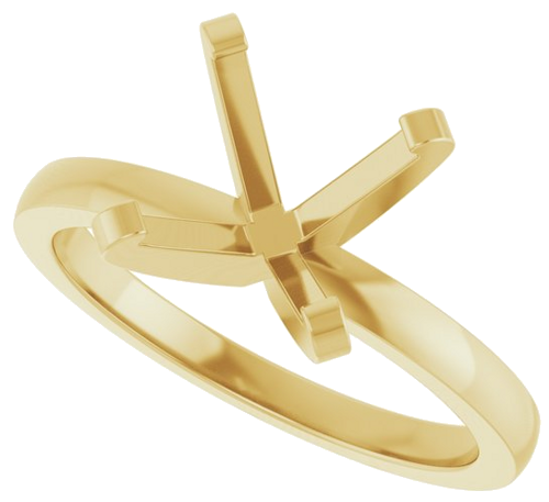 14K Yellow 9.3 mm Round 4-Prong Engagement Ring Mounting (5)