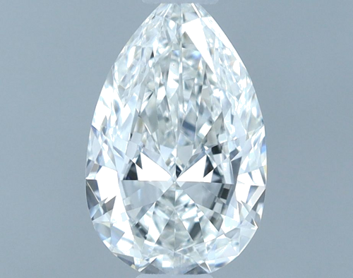 0.52 carat F-IF Natūralus Pear Deimantas (1)