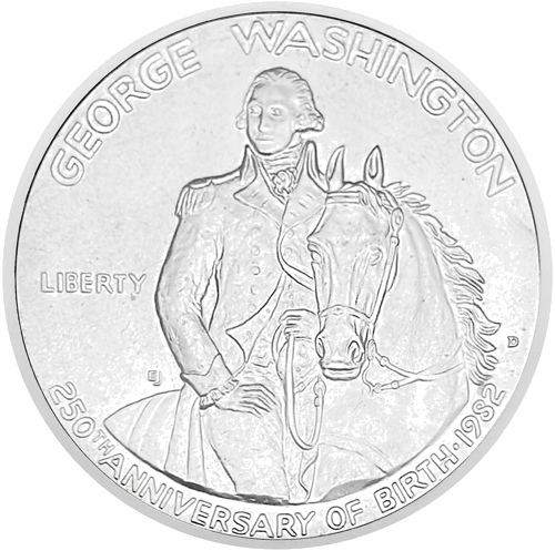 1/2 dolerio Prezidentas G Washington JAV sidabrinė moneta (1)