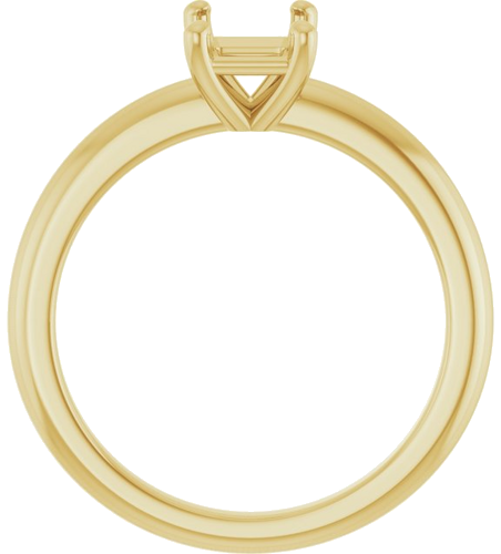 Sužadėtuvių Žiedas 14k yellow gold Emerald 7mm x 5mm (2)
