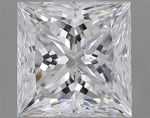 0.62 carat D-SI2 Natūralus Princess Deimantas (1)