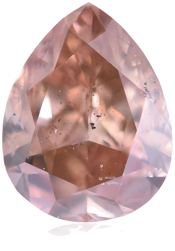 0.28 carat Fancy Brownish Orangey Pink-SI1 Natūralus Pear Deimantas (1)