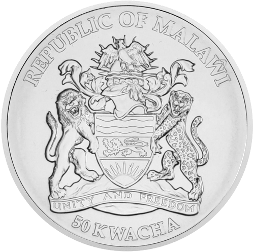 50 Kwacha Malāvija sudraba monēta Mix gadi (2)