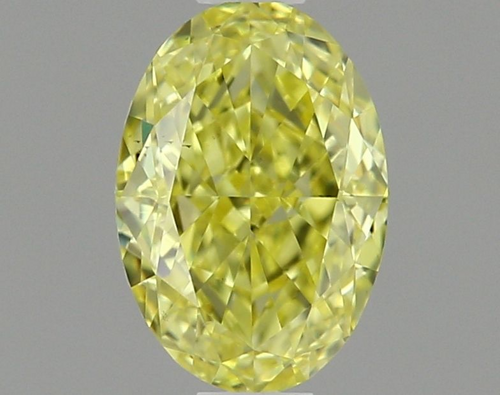 0.57 carat Fancy Intense Yellow-VS2 Natūralus Oval Deimantas (1)