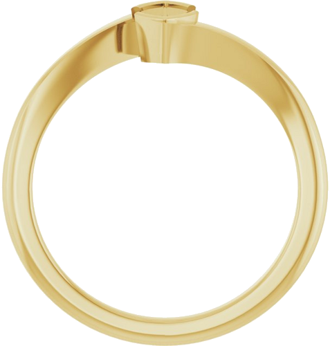Sužadėtuvių Žiedas „Half-Bezel Solitaire“ 14k yellow gold Marquise 7mm x 3.5mm (2)