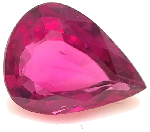 0.67 carat RED Pear Rubinas (1)