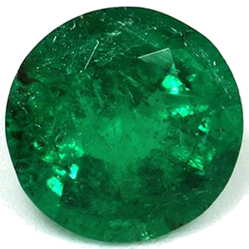 0.68 carat GREEN Round Smaragdas (1)