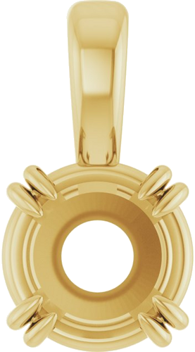 Pakabukas „Solitaire“ 585 Geltonojo Aukso Round 5mm (1)