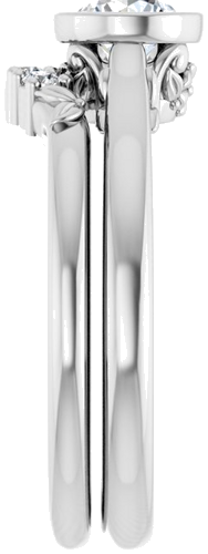 14K White 5.2 mm Round Solitaire Engagement Ring Mounting (9)