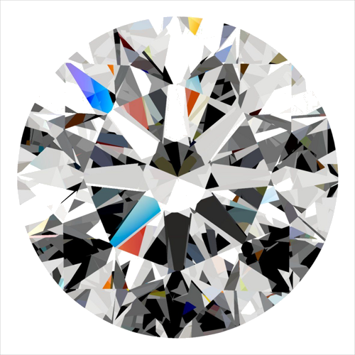 0.3 carat E-SI2 Excellent cut Natūralus Round Deimantas (1)