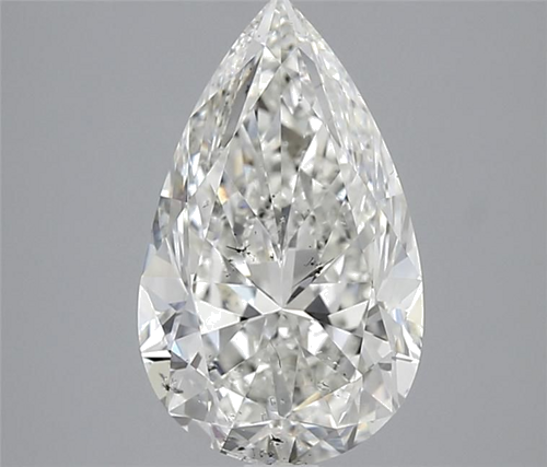 3.02 carat H-SI1 Natūralus Pear Deimantas (1)
