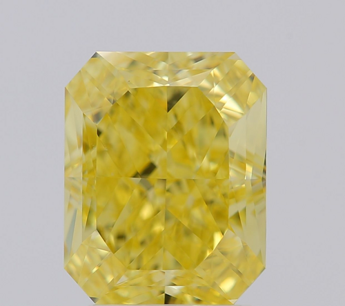 3.25 carat Fancy Vivid Yellow-VS2 Natūralus Radiant Deimantas (1)