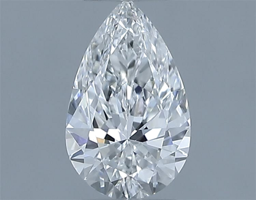 0.5 carat F-VVS1 Natūralus Pear Deimantas (1)