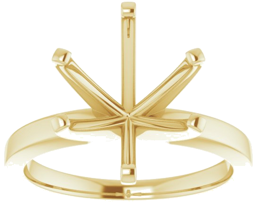 Sužadėtuvių Žiedas „Solitaire“ 14k yellow gold Oval 12mm x 10mm (3)