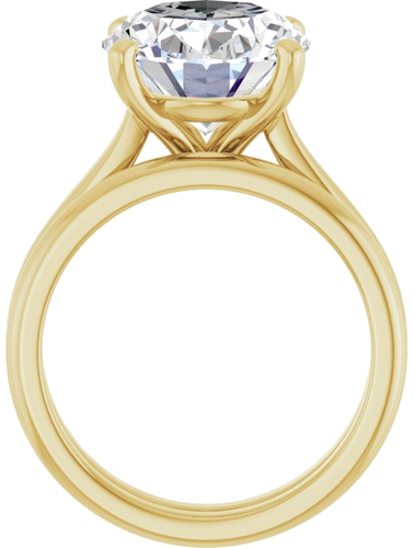 Sužadėtuvių Žiedas 14k yellow gold Oval 13mm x 11mm (7)