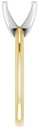 Sužadėtuvių Žiedas „Solitaire“ 585 Baltojo Ir Geltonojo Aukso Square 6.5mm (4)