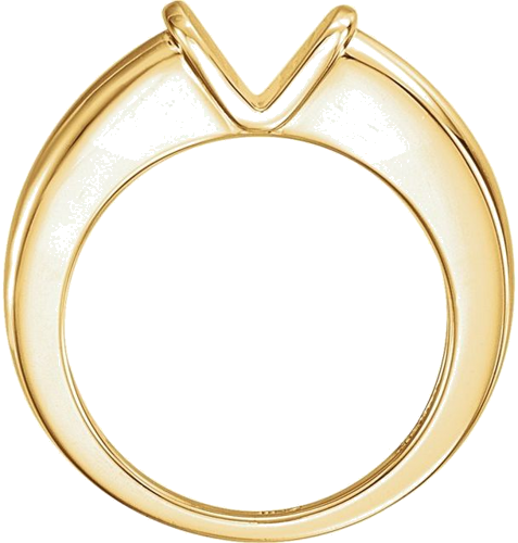 Sužadėtuvių Žiedas „Bar-Set Solitaire“ 14k yellow gold Round 6.5mm (2)