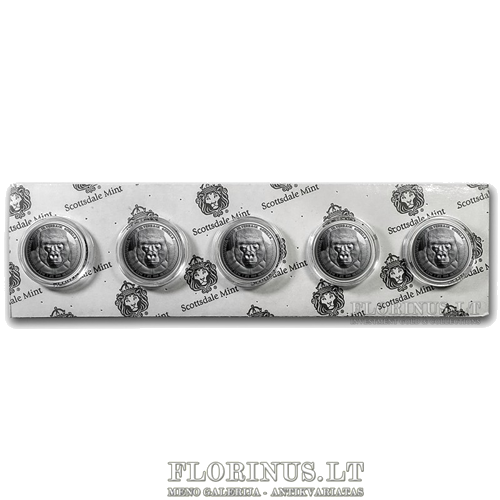 2016 Silverback Gorilla, Congo, 5000 francs, 1 oz silver coin (3)