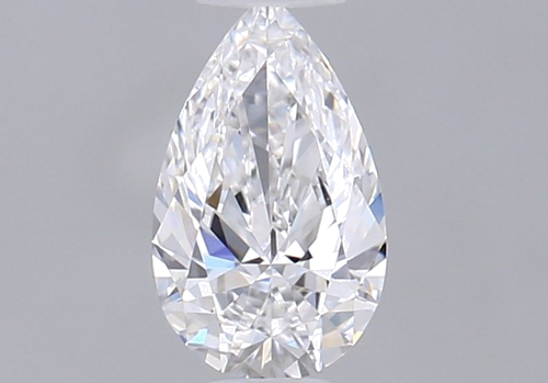 0.33 carat D-VVS2 Natūralus Pear Deimantas (1)