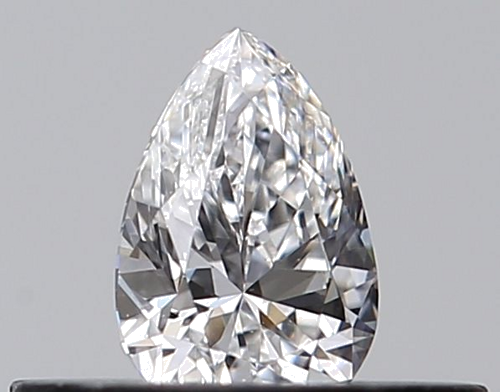 0.23 carat D-VVS1 Natūralus Pear Deimantas (1)