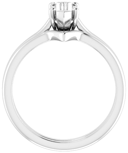 Sužadėtuvių Žiedas „Solitaire“ 14k white gold Marquise 10mm x 5mm (7)