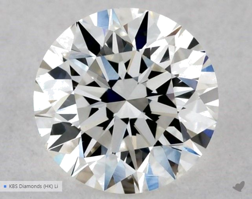 0.54 carat G-VS1 Excellent cut Natūralus Round Deimantas (1)